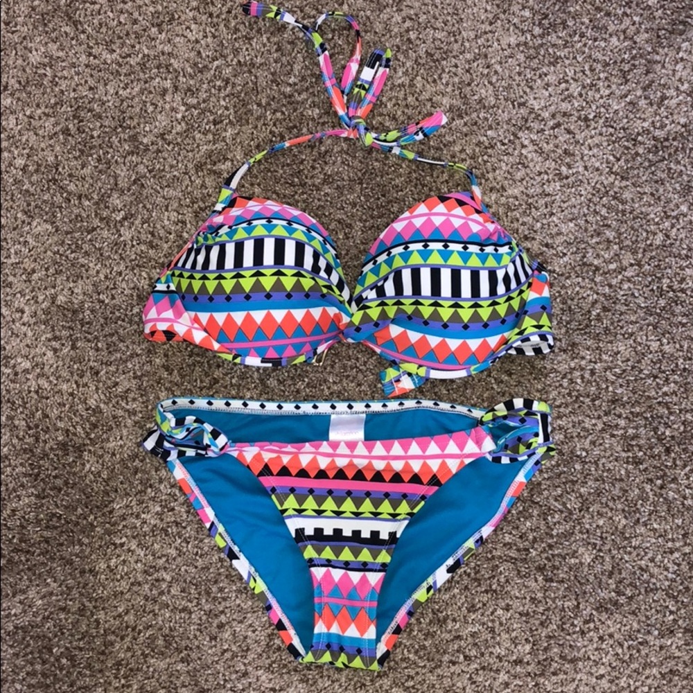 Multi colored bikini